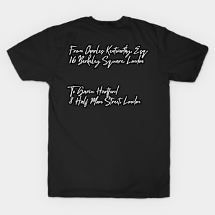 Letter to Half Moon Street T-Shirt